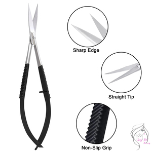 Ciseaux à cuticules professionnels, coupe-peaux mortes, en acier inoxydable, outil de manucure de pointe, design moderne et personnalisé. - Product Image 2