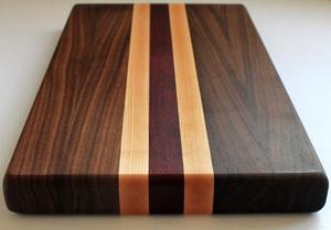 เขียงไม้วอลนัทลายทางรูปสี่เหลี่ยมผืนผ้า หนา 1.3 ซม. ทำความสะอาดง่าย - Product Image 4