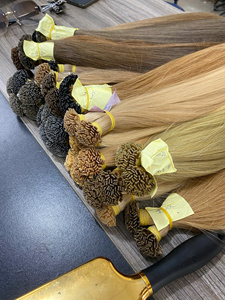 Extensiones de Cabello Humano con Queratina Pre-Adherida, Punta Plana Mini, Doble Trama, Personalizadas, Color Claro, para Venta al por Mayor en Salones - Product Image 1