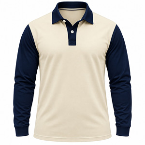 Custom Rugby <b>Shirt</b> <b>Men</b>’s <b>Long</b> <b>Sleeve</b> <b>Polo</b> <b>Shirt</b> Cotton Rugby Jersey Sportswear Team Uniform Wholesale Manufacturer - Product Image 1
