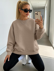 Sweat-shirt pour femme en polaire épaisse pour l'hiver, style streetwear, à vendre, bonne qualité, manches longues, sweat-shirt oversize pour femme - Product Image 3