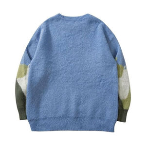 Pull tricoté personnalisable imprimé dessin animé tendance pour homme, manches longues, coupe classique, idéal pour l'automne - Product Image 6