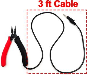 Pince de mise à la terre pour la soudure de bijoux permanents et de chaînes fines avec câble de 3 pieds, connexion sécurisée, rouge ZetomedPro - Product Image 5