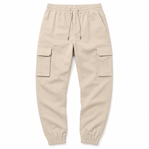 Pantalones Jogger Cargo de Punto con Cordón Elástico para Hombre, Transpirables, de Corte Holgado, Casuales, Deportivos, de Poliéster/Algodón, OEM ODM - Product Image 2