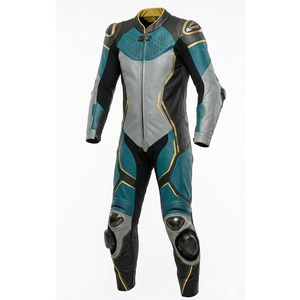 Traje de Motociclismo Profesional Personalizado para Hombre, Traje de Motocross de Cuero, Equipo de Protección para Motociclistas - Product Image 3