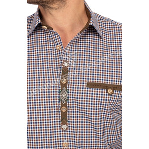 Camisa de Vestir Bávara para Hombre, Cuello con Botón, Cierre de un Solo Botón, Diseño Sólido, 100% Algodón, Casual, Transpirable, de Secado Rápido - Product Image 5