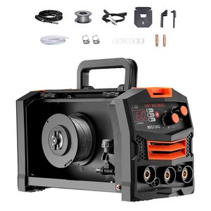 Saldatrice MIG 130A Sinergica Multiprocesso per Acciaio 110V Portatile - Product Image 1