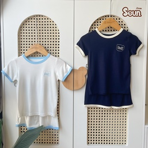 Kids' Clothing Set 5-Piece Cotton Breathable Soft Summer Pajama Set ODM <b>Leggings</b> Wholesale All-Day Comfort - Product Image 3