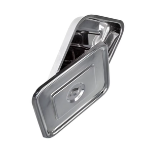 Plateau stérile en acier inoxydable, instruments chirurgicaux creux Mahfooz, plateau en acier inoxydable de 6 pouces - Product Image 4