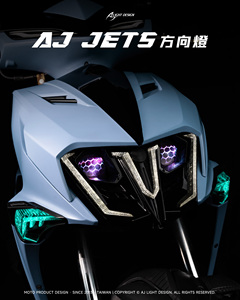 AJ LIGHT DESIGN NEW JETS LED <b>Turn</b> Signal Light White/Gold/Green Sequential Fade-<b>off</b> Indicator Blinker Lights App Control - Product Image 4