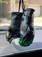 Drapeau de la Palestine Mini gants de boxe avec poignées coupe-vent miroir de voiture paire porte-clés suspendu pour le Club des enfants article cadeau