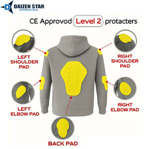 Sweat-shirt de sécurité pour moto d'hiver renforcé en Kevlar avec doublure en polaire |   Résistant à l'abrasion Unisexe - Product Image 2