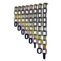 Décoration murale moderne rustique pour la maison et les mariages : Chaîne d'art en résine aux tons de bijoux, acrylique translucide, boucles entrelacées argentées effet miroir