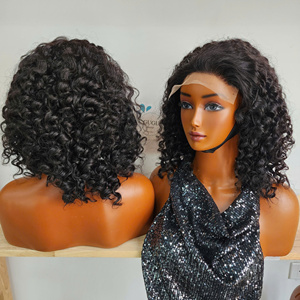Peluca de Cabello Humano Virgen 100% Natural, Rizado Vietnamita, con Frente de Encaje 13x6 13x4, Transparente, para Mujeres Negras, a Precio Económico - Product Image 2