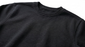 Men's <b>Black</b> O-Neck <b>Sweatshirt</b> 100% Cotton Knitted Regular Fit Casual Pullover Solid Color Long Sleeve Autumn Wear - Product Image 3