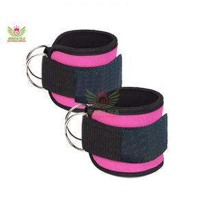สายรัดข้อเท้าแบบปรับได้ระดับมืออาชีพ พร้อมห่วงรูปตัว D วัสดุไนลอน ปิดด้วยแถบตีนตุ๊กแก สำหรับการฝึกความแข็งแรงของขาแบบครบวงจร เหมาะสำหรับทุกเพศ - Product Image 2