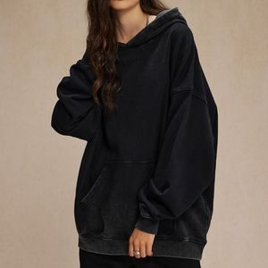 Sweat à capuche oversize en coton de haute qualité, molleton épais, épaules tombantes, uni, personnalisable, en French Terry pour hommes - Product Image 1