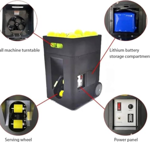 Lanzador de Pelotas de Tenis 100% NUEVO Y ORIGINAL, Máquina Lanzapelotas de Tenis de 50 Pelotas, Máquina Lanzapelotas de Tenis Portátil, Entrenador de Tenis con Rebote - Product Image 2