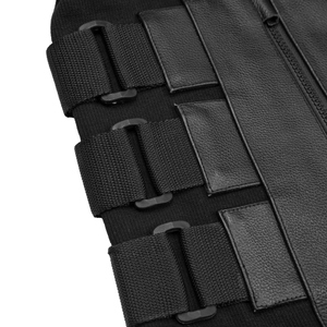 Chaleco Informal de Cuero Genuino para Hombre, Cuello Mao, Transpirable, Verano, Multibolsillos, Ropa de Trabajo, Fotografía, Pesca - Product Image 6