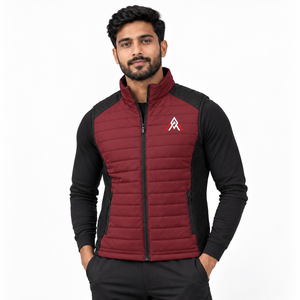 Men Softshell Hybrid <b>Gilet</b> Offers Flexible Side Panels Wind Resistant Comfort And <b>Lightweight</b> Protection For Outdoor Activities - Product Image 1