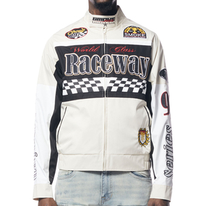 Wholesale Custom High Quality Genuine Leather Motorcycle <b>Jackets</b> for Men <b>Zipper</b> Closure Autumn Vintage Racing Patch Embroidery - Product Image 2