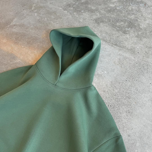 Sweat-shirt homme personnalisé en gros, lourd et uni, pour les marques de vêtements pour enfants américaines, avec tissu en molleton français personnalisé. - Product Image 2