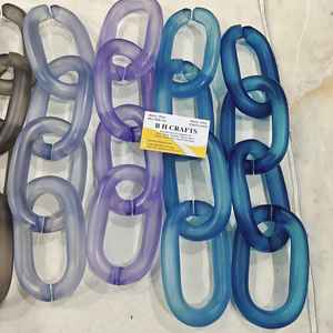 Cadena de Eslabones Grandes de Resina, Estilo Vintage, Color, Eslabones Redondos Grandes y Gruesos de Resina Acrílica, Arte de Pared, Todos los Colores Disponibles - Product Image 4