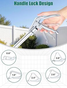 Professional Reptile Snake Tongs Stick Collapsible Rattlesnake Catcher <b>Grabber</b> <b>Tool</b> Safe Handling Device Durable Stainless Steel - Product Image 3