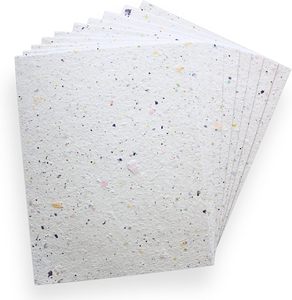 Carte de remerciement et d'anniversaire en papier grainable biodégradable, personnalisable avec logo imprimé en usine, écologique et planteable - Product Image 2