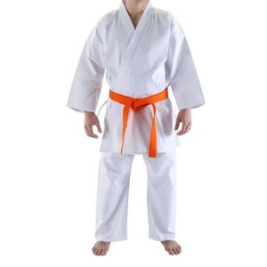 Uniforme de Artes Marciales Amarillo Mostaza, Kimono Tradicional de Karate para Entrenamiento de Estilo Shotokan y Goju Ryu, Conjunto Completo - Product Image 5