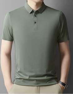 Polo de golf personnalisé en coton et polyester, tissu sergé, pour hommes et femmes, collection été 2025, vente en gros - Product Image 4