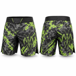 Pantalones Cortos Deportivos de MMA, Material de Nailon, Costuras Reforzadas, Cintura Ajustable, Unisex, Paneles Flexibles, Elásticos en Cuatro Direcciones, Costuras para Adultos - Product Image 3