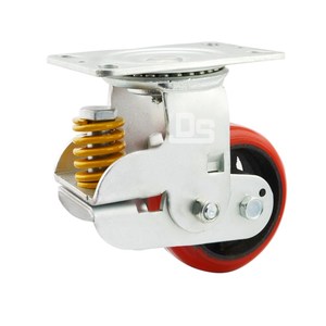 Vente d'usine Dashi Caster : Roue pivotante en polyuréthane robuste de 350 kg avec amortisseur à ressort - Product Image 2