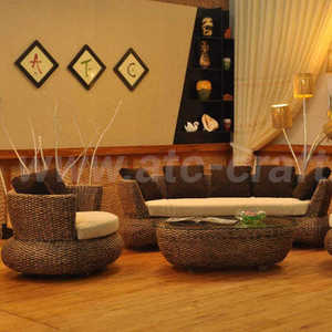 Sofá Esquinero Contemporáneo con Brazos Curvos y Respaldo Acolchado en Tela, Sofá Cama para Sala de Estar y Villa - Product Image 3