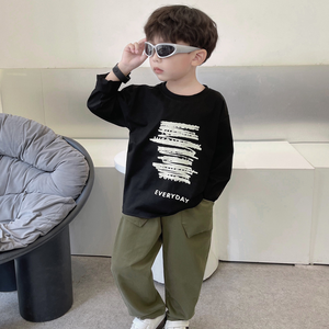 Ensembles de vêtements décontractés d'hiver pour garçons de qualité supérieure, 1 à 7 ans, coton, col rond, manches longues, style sportif, ensemble de vêtements pour tout-petits - Product Image 3