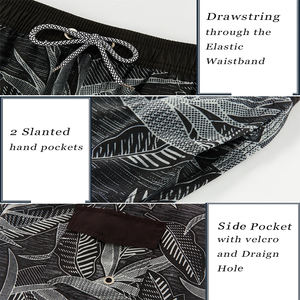 Pantalones Cortos de Baño Ligeros de 1 Pieza en Oferta, Elásticos, Cómodos, Deportivos, de Alta Elasticidad, con Diseño Estampado para Hombre - Product Image 3