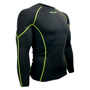 Premium <b>Men's</b> Full Sleeve Rash Guard Athletic <b>Compression</b> Top Moisture Wicking Stretch Fabric Manufacturer Wholesale - Product Image 2