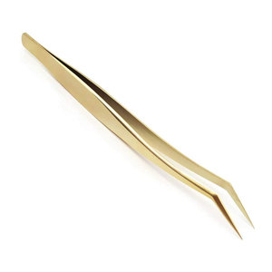 Pince à cils confortable en acier inoxydable 2026 avec pointes en fibre, idéale pour les extensions de cils et l'application des cils - Product Image 2