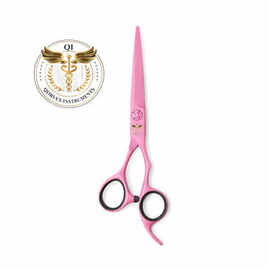 Ciseaux de coiffure professionnels roses en acier inoxydable de haute qualité, avec étui en cuir - Product Image 5