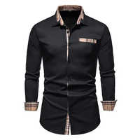 Chemise en flanelle grise à manches longues pour homme, 100 % coton de haute qualité, anti-plis, séchage rapide, respirante, coupe ample, marque personnalisée