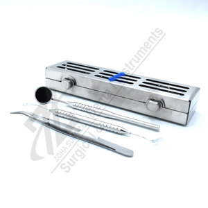 Kit d'Examen Dentaire 4 Pièces en Acier Inoxydable – Outils Manuels de Classe I pour Nettoyage et Restauration - Product Image 4