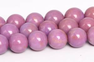 Perles de phosphosidérite violettes et roses, pierres précieuses naturelles authentiques, demi-brin, perles rondes en vrac, 7,5 pouces, en gros - Product Image 6