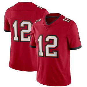 Maillot de football américain de haute qualité en maille polyester, logo personnalisé, nom de l'équipe, numéro, maillot de sport unisexe pour équipes de football et clubs - Product Image 4
