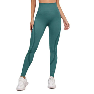 Four Way Stretch <b>Winter</b> Yoga <b>Leggings</b> Seamless Polyester Spandex High Waist Breathable Quick Dry Anti-Bacterial Snagging <b>Women</b> - Product Image 6