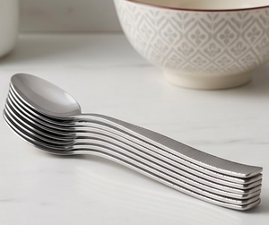 Cuchara de acero inoxidable, diseño minimalista, alto brillo, resistente al óxido, cubiertos para cenar, bodas, restaurantes - Product Image 4