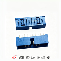 Connecteur boîtier blindé à double rangée 2x10 broches, pas de 2,0 mm, bleu foncé, pour assemblage de carte de contrôle industrielle PCB, avec broche 20 omise