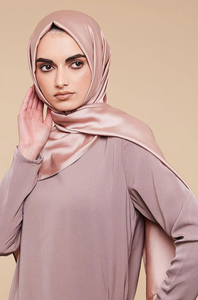 High Quality Satin Plain Hijab Scarf Custom Printed <b>Silk</b> Feel <b>Head</b> <b>Wrap</b> Shawl OEM ODM Textile Manufacturer - Product Image 4