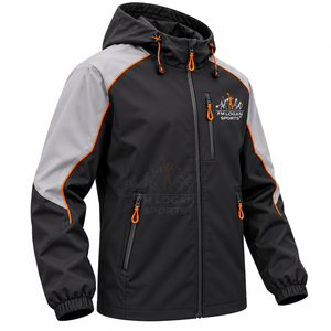 Chaqueta Bomber de Lona con Capucha Unisex al por Mayor, Impermeable, Cortavientos, Transpirable, Ecológica, para Senderismo y Trekking al Aire Libre, Personalizable por Delante - Product Image 3