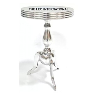 Mesa Auxiliar de Aluminio Pulido de Lujo para Sala de Estar, Mesa Metálica Económica con Personalización - Product Image 3