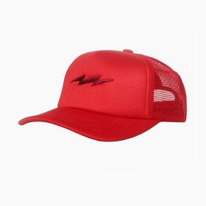 Gorra Trucker Roja de Malla con Logotipo Bordado, Ajustable, de 6 Paneles, Estilo Casual para Adultos, Primavera/Verano, Nuevo Estilo - Product Image 1